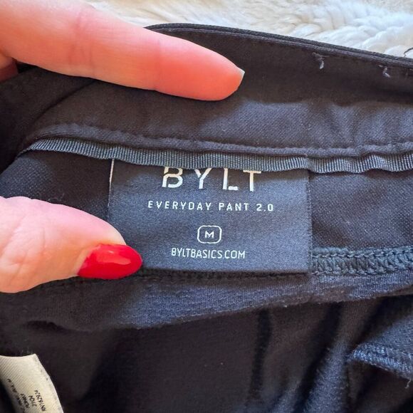BYLT Basics Black Everyday Pant 2.0 Pants - Picture 4 of 9